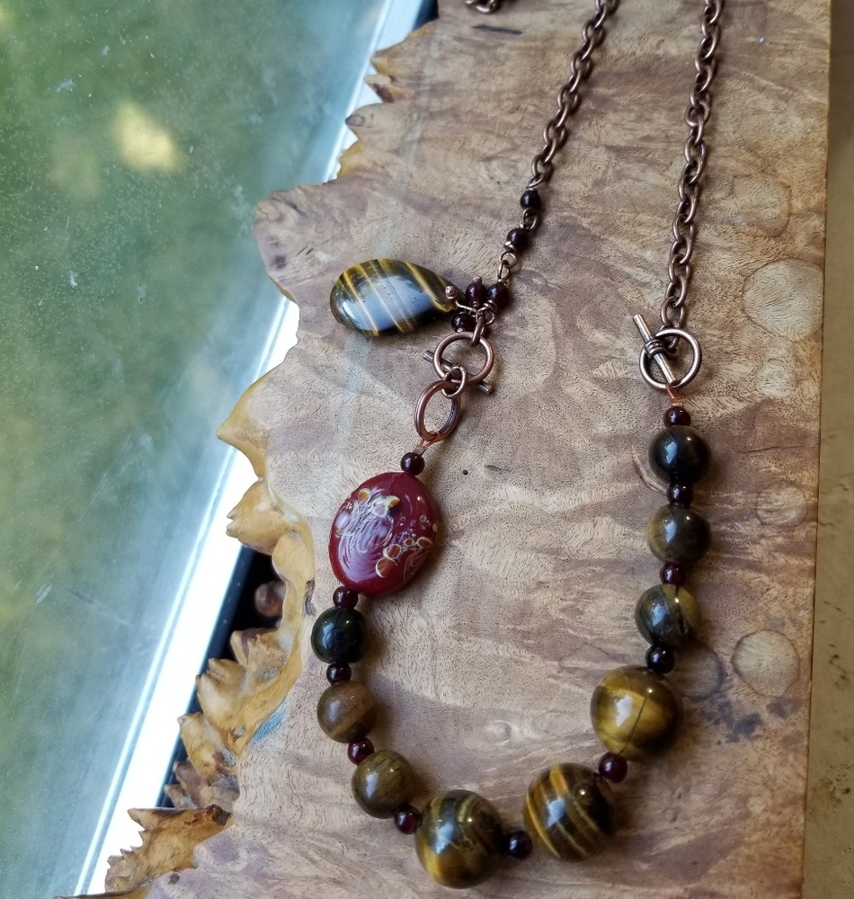 Handcrafted necklace 2 in 1 necklace/bracelet